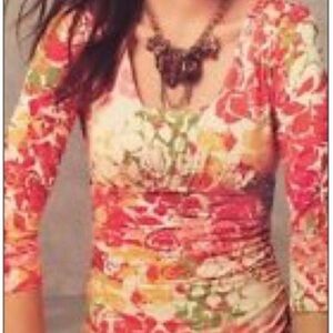 Vintage CAbi Spring 2012 Rose Tee sz XL